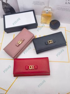 Leather Women Wallet Female Long Clutch Lady Walet Portomonee Rfid designer wallet Men Money Bag Zipper Coin Purse with Box