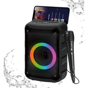 Enhance Your Home Parties with our Portable Bluetooth Speaker - RGB Multi-Colors Rhythm Lights, Waterproof, 8 Hours Playback, TWS Pairing, HD Sound Quality