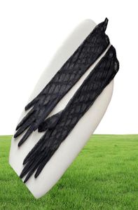 Białe czarne, długie krótkie rozmiary tiule Rękawiczki projektantów Listy Listy Drukuj Haftowane koronkowe rękawiczki do jazdy dla kobiet Ins Fashion Thin1759364