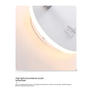 Wall Lamp Light Backlight USB Charging 330 Degree Rotation Adjustable Bedside Study Reading Sconce Black