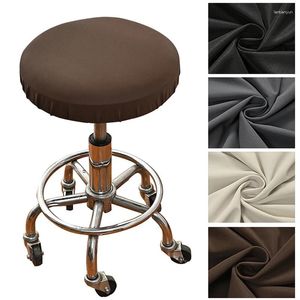 Chair Covers Elastic Bar Rotating Cover Sparkling Dining Round Stool Anti-Dirty Seat Slipcover Non-slip Protector