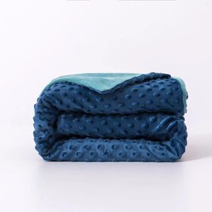 Blankets High-quality Minky Dot Blanket Chunky Knit Velvet Weighted Customized