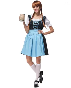 Party Dresses Adult Ladies Germany Oktoberfest Costumes Disfraces Bar servitris Beer Maid Cosplay Halloween Festival Dress