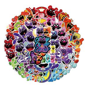 50PCS New Smiling Animals Graffiti Sticker Cartoon Smile Animals Stickers Waterproof Luggage Computer Notebook Helmet Skateboard Cup Protect Animals Decals