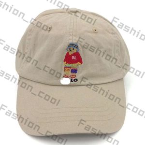 Ball Caps Classic Baseball Polo Cap Blue and Green Stripe Sweater Bear Embroidery Hat Outdoor New with Tag for Wholesale 929