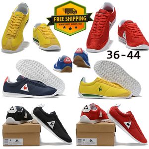 Utomhusdesigner skor le coq casual skor sneakers löpskor kvinnor män mjuk jogging 36-44 storlek svart vit blå gul gratis frakt klassisk fransk tupp gai