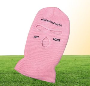 Berety nie ładne hafty trzy dziury BALACLAVA KNIT HAT ARMY TAKTICAL CS Winter Ski Riding Mask Mask