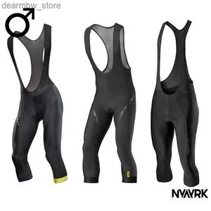 Set di maglia ciclistica 2021 Pro Team 3/4 Black Cycling 9D Gel Bib Shorts MTB Pantaloni bavagie a secco rapido a secco Sport Bike indossa in bicicletta Lycra L48