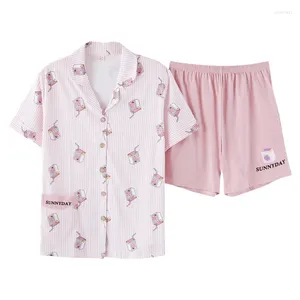 Abbigliamento da casa taglie forti m-xxl set di pigiama set morbido cotone sonno abbiglia