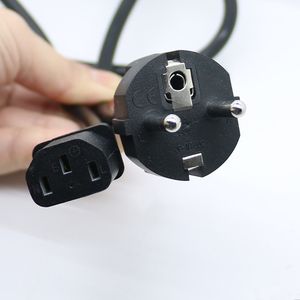 16A European Standard Tail Power Cord Pure Copper 3Pin 0.75/1.5 Square EU AC Power Plug Cable for Rice Cooker CE Certified