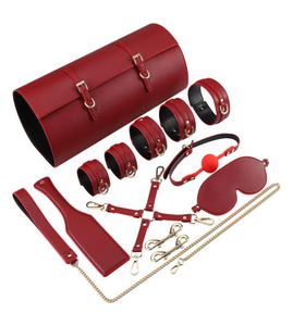 Massaggio giochi per adulti giocattolo erotico masturbazione bdsm bondage set manette a sfera bavaglio bocchiera fissazione orale whip whip sex giocattoli per CO5804126