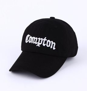 Cap de beisebol Compton Mulheres Snapback Hip Hop Hat preto Casquette branco J12256239740