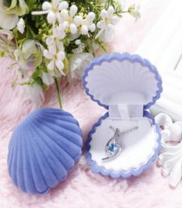 Shellform Lovely Velvet Wedding Engagement Ring Box för örhängen Halsband Armbandsmycken Display Present Box Holder 40pcslot GB34471810