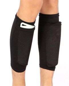 1 para skarpetek ochrony futbolu z kieszonkową kieszonkową strażnikami nóg rękawy Shin Guard Adult Supports6202417