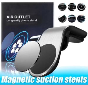 Магнитный держатель автомобильного телефона L Shape Car Air Clip Clip Clip Magnet Universal Contphone Stand в Box4481795