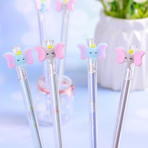 Pennor 24 st fin fancy kawaii roliga pennor elefant söt tillbaka till skolan kulpunkter coola barn grejer sak rollerball girl stationery kawai gåva