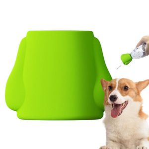 Pulverizador de chuveiro de cachorro de estimação silicone portátil garrafa de chuveiro tampa de chuveiro de estimação de lavagem de limpeza de água pulverizador de sabão para cão ferramentas limpas