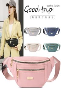 Pink Waist Borse Printletter Uomini e donne Viaggiare Fanny Pack Testa Crossbody Polyester di alta qualità Fanny Pack5937985