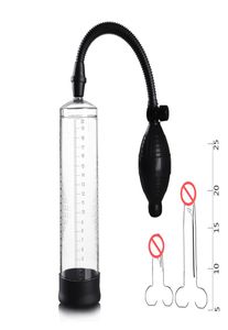 Мужское ручное ручное увеличение пениса вакуумного насоса с отрицательным давлением укрепление шарика Увеличение массажа.