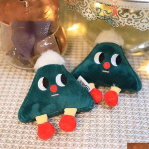 Stuffed Plush Animals Pop Up Cute 4-Inch Christmas Tree 10Cm Doll Hine Grab P Toy Birthday Gift Holiday Keychain Drop Delivery Toys Gi Ota9X