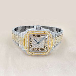 Luxury Looking Fullt Watch Iced For Men Woman Top CraftSmanship Unikt och dyra Mosang Diamond 1 1 5A Watchs For Hip Hop Industrial Luxurious 2346