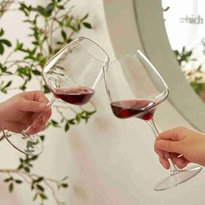 Vinglas Tiakin American Tritan Material Unbreakable Plastic Cocktail Oblet Transparent Red Wine Lass Juice Cup L49