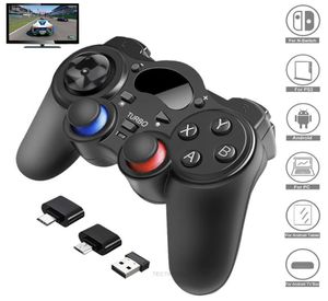 Kontrolery gier joysticks 24 g kontrolera bezprzewodowego gamepad z Androidem telefon komórkowy joystick joystick joypad dla przełącznika PS3SMART tablet PC S4200279
