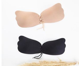 Women invisible Bra Butterfly Wing Silicone Bra Strapless Backless Self Adhesive Silicone Invisible Pushup Bras 150pcs OOA26402426645