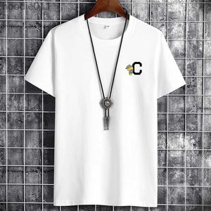 Męskie bluzy bluzy 2021 Najnowsze męskie koszulki Fitness Ubranie Fitness Białe O-Neck Męskie koszulki anime Super S-6xl nowe męskie koszulki Gothic Punk C24325