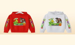 2022 Herbst Winter Plant gegen Zombies Print Hoodies Cartoon Game Jungen Kleidung Streetwear Kleidung für Teenager Größe 414 T7133774