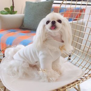 T-shirt per cani in cotone Autumn Inverno vestiti per cani gatto chihuahua Yorkshire pomeranian Maltese Dog Abbigliamento cucciolo COSTUMENTO COSTUTTO PET