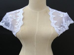 High Quality Short Sleeve Gorgoeous Lace Bridal Ladies Jackets for Wedding Bridal Accessories9978792