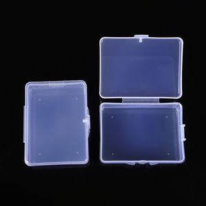 1/3pcs Scatola di stoccaggio trasparente in plastica quadrata piccoli oggetti Sundries Organizzatore per perle di gioielli per perle di contenitore Accessori