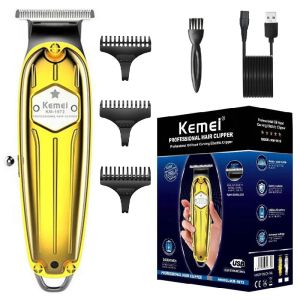 Trimmare Kemei 1973 Pro Full Metal Hair Trimmer Professional Beard Trimmer For Men Electric Clipper Hair Cutting Machine Barber Shop