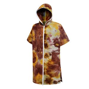 Substituição de Poncho de Surf Men tie-dye Substituição rápida Robo de banheira seco Microfiber Beach Toalha de banheiro feminino Dive Suit de mergulho 80x110