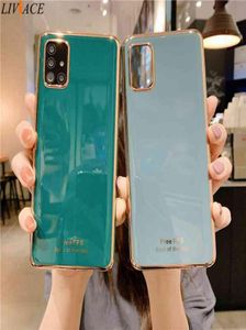 Luksusowe silikonowe obudowa na telefoniczną silikonową dla Samsung Galaxy A51 A71 A52 A21S A31 A12 A42 5G A50 A72 A40 A70 A02 A7 A32 4G Cover9294438