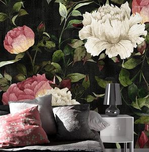 Tapety rose po mural 3d tapety do sypialni domowe papiery do mur bułka spersonalizowana Europa vintage malarstwo olejne