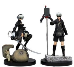 Anime Action Balonu 15cm Nier Otomata Şekil PVC 9S 2B Figür Oyuncaklar Yorha No 2 Tip B Koleksiyon Model Hediyesi Boy için Q07221212364