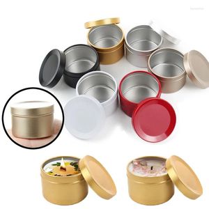 Butelki do przechowywania 100pcs/zestawy 50 ml pusta aluminiowa okrągłe pudełko na twarz kremowy garnek z pokrywką świecznika słoik czarne pojemniki kosmetyczne