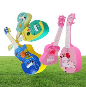 선물 세트 어린이 장난감 악기 베이비 장난감 우쿨렐레 기타 기타 몬테소리 음악 게임을위한 몬테소리 교육 2617287
