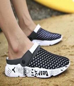 2019 New Men Summer Shoes Slip-on S Water Sandals 통기성 라이트 조깅 운동화 캐주얼 해변 슬리퍼 MX2005286604574