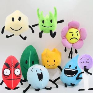 Kampf um Dream Island Plüschspielzeug BFDI Plushie Dolls Anime Blattwaffen Blume Wasser Drop Bubble Kuchen gefüllte Figuren Kinder Geschenke