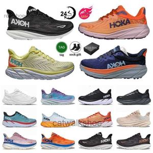 Hokah jeden butów do biegania Bondi 8 Buty sportowe Carbon x2 Clifton 9 hokahs buty trampki tkanina gumowa siatka pochłaniająca moda męska mens runnners Rozmiar 36-45