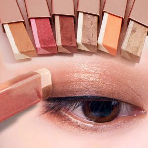 Schatten Doppelfarbe Glitzer Lidschattenstock Mattes Lidschatten Make -up wasserdichtes Bicolor Shimmer Cosmetics Beauty Make -up -Werkzeug