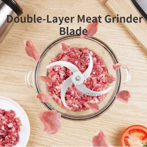 Blender DoubleLayer Meat Grinder Blade för Little 3L och 5L Elektriska köttkvarnare 1 st.