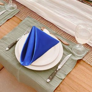 Table Mats Banquet Decoration Napkins High End El Wedding Polyester Placemats Fabric Satin 12 Pack