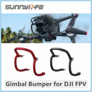 Acessórios Rumper Gimbal para DJI FPV Combo Drone Gimbal Câmera Lente Protetor Protector Anticolision Aluminium Aluman Acessório