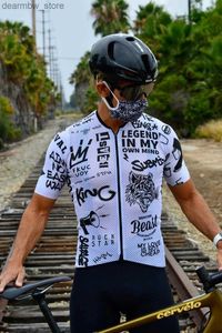 Set di maglia ciclistica Love The Pain Jersey 2020 Rad come l'inferno Jesey Roupa Ciclismo Finina Mens Mens Summer Jersey Outdoor Sports Shirt L48