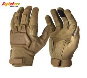 Taktisk pekskärmhandskar Airsoft Paintball Gloves Men Army Special Forces Antiskid Bicycle Full Finger Gym Gloves 2011042320366