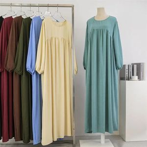 Spirng Autumn Full Sleeve Casual Plus Size Dress Women Loos